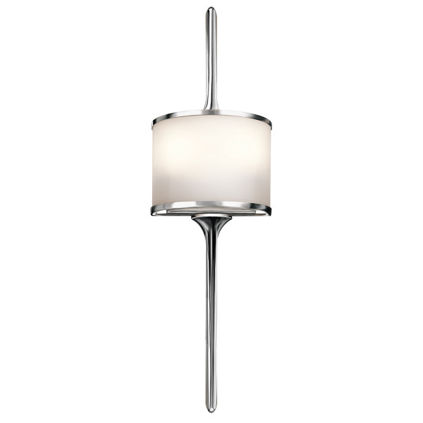 Kinkiet srebrny Mona 2xG9x3,5W wym:55,9x16,5x9,8cm IP44 Kichler 834800