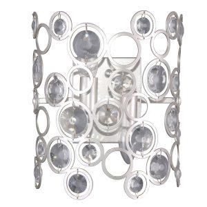 Kinkiet srebrny NARDO 2xE14x40W wym:30x25x13,5cm IP20 Italux 832352