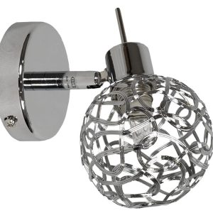 Kinkiet srebrny PUZZLE 1xG9x40W wym:10,5x8x11cm IP20 Candellux 844566