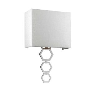 Kinkiet srebrny Ria 1xE27x60W wym:47,4x27x12,8cm IP20 Elstead 832187