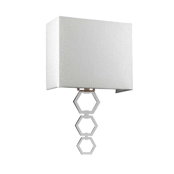 Kinkiet srebrny Ria 1xE27x60W wym:47,4x27x12,8cm IP20 Elstead 832187