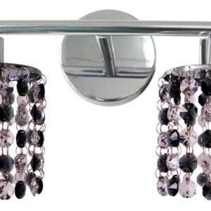 Kinkiet srebrny ROYAL 2xG9x40W wym:25x31x12cm IP20 Candellux 925413