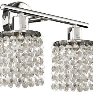 Kinkiet srebrny ROYAL 2xG9x40W wym:25x31x12cm IP20 Candellux 924256