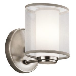Kinkiet srebrny Saldana 1xG9x3W wym:16,5×13,3×14,6cm IP20 Kichler 823984