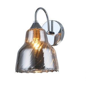 Kinkiet srebrny SLIZZA 1xE14x40W wym:24x14x16cm IP20 Italux 844693