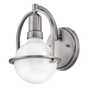 Kinkiet srebrny Somerset 1xE27x60W wym:23,3×15,8×18,9cm IP20 Quintiesse 194786