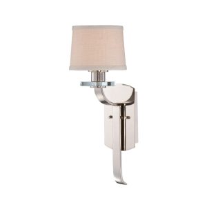 Kinkiet srebrny Sutton Place 1xE27x60W wym:47×16,5×19,1cm IP20 Quoizel 828901