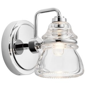 Kinkiet srebrny Talland 1xG9x3W wym:16,3×12,7×17,5cm IP44 Kichler 844590
