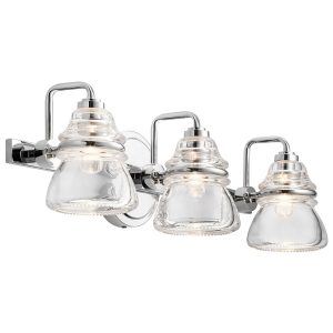 Kinkiet srebrny Talland 3xG9x3W wym:16,3×55,9×17,5cm IP44 Kichler 829032