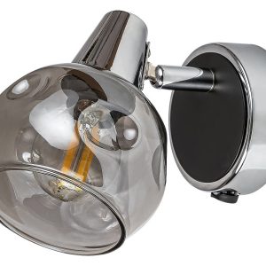 Kinkiet srebrny Tamara 1xE14x40W wym:12,5x10x14cm IP20 Rabalux 829062