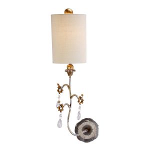Kinkiet srebrny Tivoli 1xE27x60W wym:68,6×19,1×18,1cm IP20 Flambeau 821473