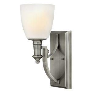 Kinkiet srebrny Truman 1xE27x60W wym:32,5×13,3×19,7cm IP20 Hinkley 833519