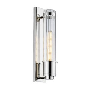 Kinkiet srebrny Wellington 1xE27x60W wym:40×8,1×12,1cm IP44 Quintiesse 194782