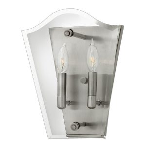 Kinkiet srebrny Wingate 2xE14x60W wym:31,8×25,4x14cm IP20 Hinkley 844036