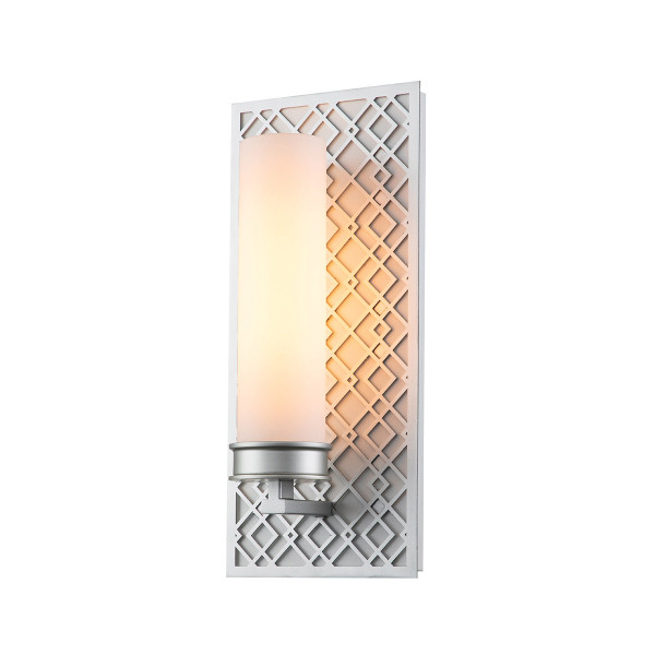 Kinkiet srebrny Ziggy 1xE27x40W wym:34,3x15,2x11,4cm IP44 Elstead 832696