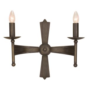 Kinkiet stary brąz Cromwell 2xE14x60W wym:37x46x18cm IP20 Elstead 829052