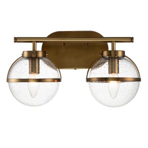 Kinkiet stary mosiądz Hollis 2xE14x40W wym:23×38,1×19,3cm IP44 Hinkley 835264