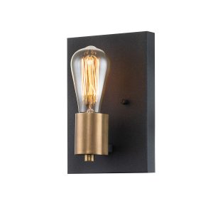 Kinkiet stary mosiądz Silas 1xE27x60W wym:22,5x15x10,8cm IP20 Quintiesse 194802