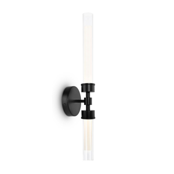 Kinkiet STELO czarny LED 2x7W 600lm wym:56,6x12x10,8cm IP20 Maytoni 833703