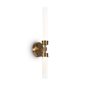 Kinkiet STELO złoty LED 2x7W 600lm wym:56,6x12x10,8cm IP20 Maytoni 831905