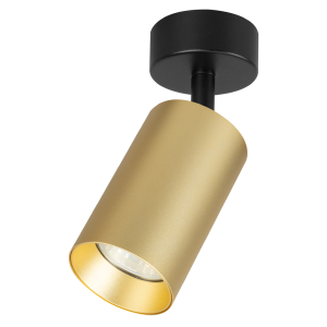 Kinkiet sufitowy spot Pipe złoty czarny regulowany GU10 10W LED IP20 1043025 Kinkiet sufitowy spot Pipe złoty czarny regulowany GU10 10W LED IP20 1043025