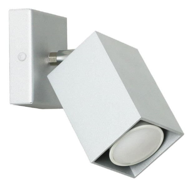 Kinkiet szaro-srebrny NERO POP 1xGU10x40W wym:17x8x8cm IP20 Lampex 844488