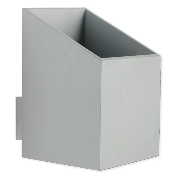 Kinkiet szary RUBIK 1xG9x40W wym:15x10x10cm IP20 Lampex 823594