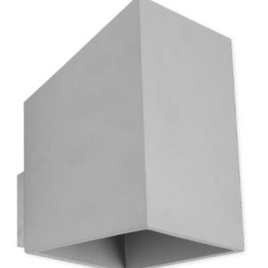 Kinkiet szary RUBIK 1xG9x40W wym:15x10x10cm IP20 Lampex 823560
