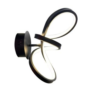 Kinkiet TESORO czarny LED 1x15W 1200lm wym:15x30x16cm IP20 Milagro 833732 Kinkiet TESORO czarny LED 1x15W 1200lm wym:15x30x16cm IP20 Milagro 833732