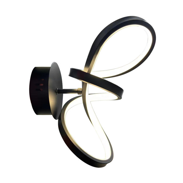 Kinkiet TESORO czarny LED 1x15W 1200lm wym:15x30x16cm IP20 Milagro 833732