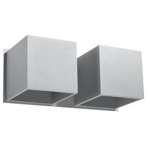 Kinkiet TETRIS szary 2xG9x40W wym:12x26x26cm IP20 Pure Lume 1046267 Kinkiet TETRIS szary 2xG9x40W wym:12x26x26cm IP20 Pure Lume 1046267