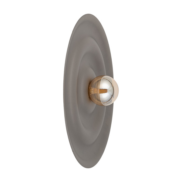 Kinkiet Tk Lighting Onda Brązowy Tytan L Falowany Okręgi Klosz 1Xg9 964174