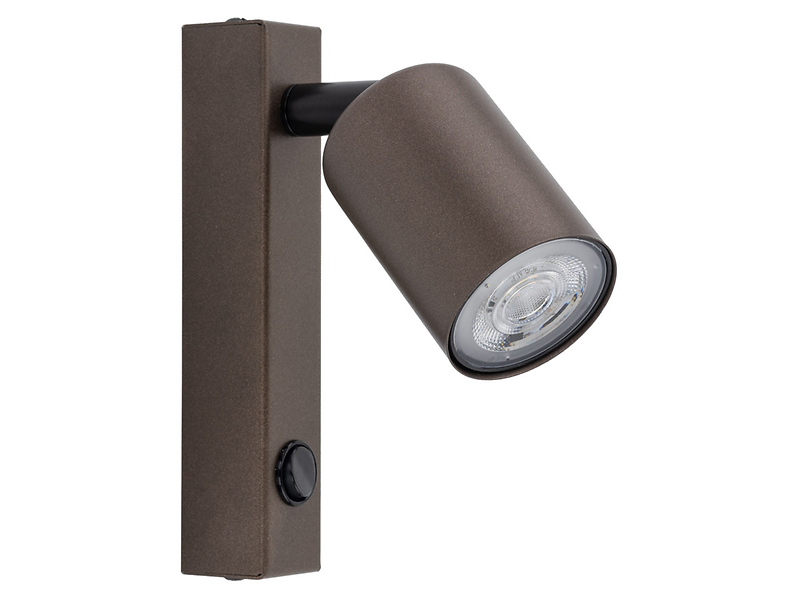 Kinkiet Top metalowy brązowy 293341