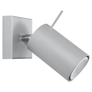 Kinkiet TORQUE szaro-srebrny 1xGU10x40W wym:8x15x15cm IP20 Pure Lume 1045505 Kinkiet TORQUE szaro-srebrny 1xGU10x40W wym:8x15x15cm IP20 Pure Lume 1045505