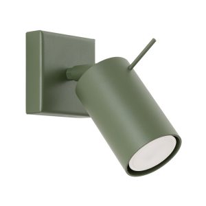 Kinkiet TORQUE zielony oliwkowy 1xGU10x10W wym:8x8x16cm IP20 Pure Lume 1045492 Kinkiet TORQUE zielony oliwkowy 1xGU10x10W wym:8x8x16cm IP20 Pure Lume 1045492