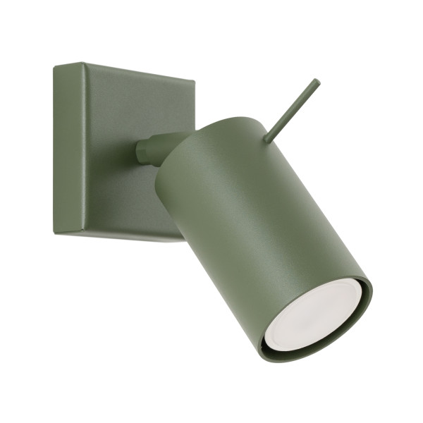 Kinkiet TORQUE zielony oliwkowy 1xGU10x10W wym:8x8x16cm IP20 Pure Lume 1045492