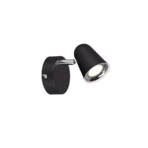 Kinkiet TOULOUSE czarny-chromowany LED 3W biały ciepły 400lm IP20 RL 1040195 Kinkiet TOULOUSE czarny-chromowany LED 3W biały ciepły 400lm IP20 RL 1040195