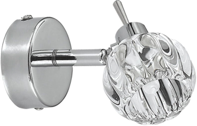 Kinkiet transparentny BOMBOLA 1xG9x40W wym:10x12x8cm IP20 Candellux 1046208