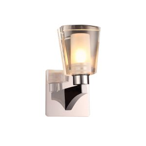 Kinkiet transparentny LAURINE 1xG9x28W wym:14x8x12cm IP44 Italux 833510