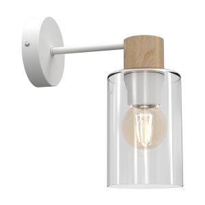 Kinkiet transparentny MADERA 1xE27x60W wym:25x10x18cm IP20 Milagro 825177