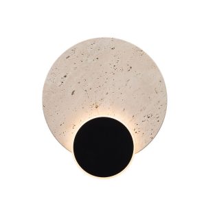 Kinkiet TRAVERTINO ozdobny kamień czarno-beżowy LED 10W 405lm IP20 Maxlight 1040217