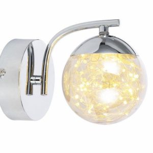 Kinkiet Universe srebrny LED 1x4W 360lm wym:14x9x16cm IP20 Reality 823676 Kinkiet Universe srebrny LED 1x4W 360lm wym:14x9x16cm IP20 Reality 823676