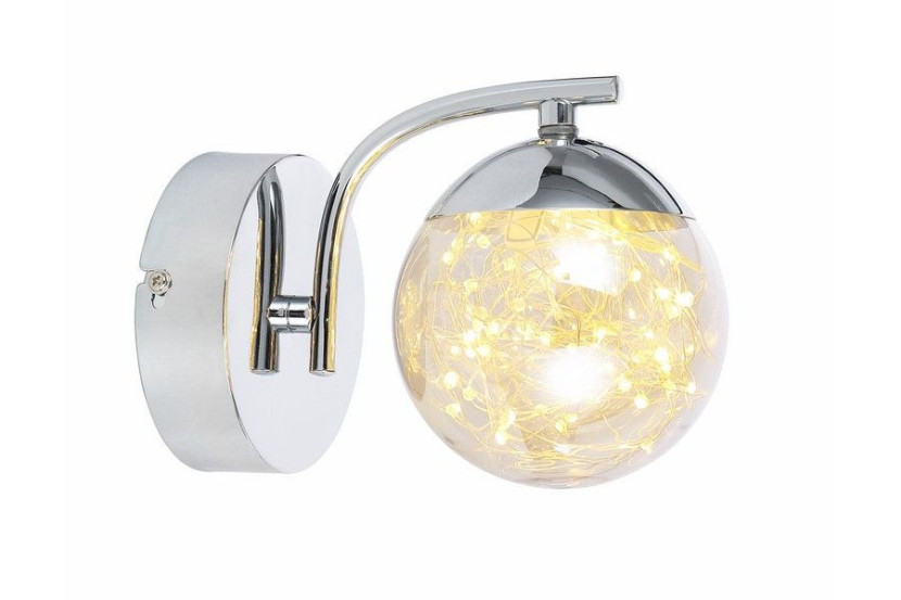 Kinkiet Universe srebrny LED 1x4W 360lm wym:14x9x16cm IP20 Reality 823676