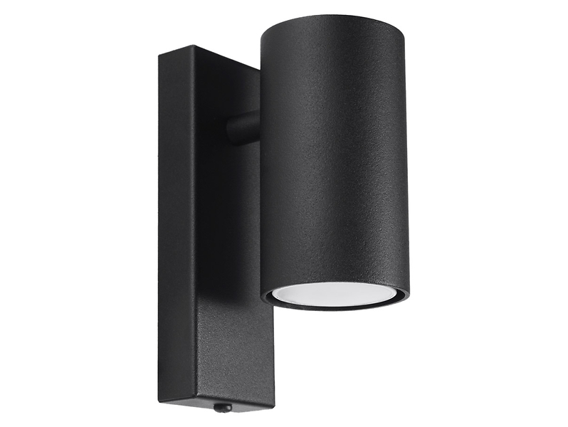 Kinkiet Utti stalowy czarny 52618