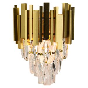 Kinkiet Valetta metalowy złoty 266296