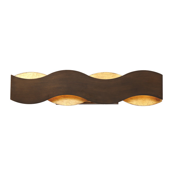 Kinkiet VAUGHAN brązowy LED 1x35W 1100lm wym:14x61x10cm IP20 Quintiesse 844065
