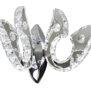 Kinkiet VENEZIA srebrny LED 1x10W wym:30x35x25cm IP20 Candellux 824184