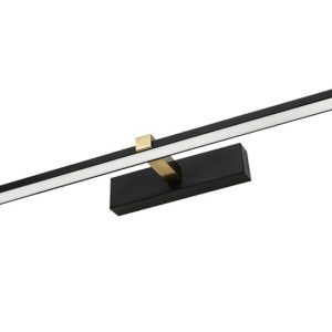 Kinkiet Venus czarno-złoty-biały LED 1x8W 580lm wym:5x40x13cm IP44 IdeaLED 835447