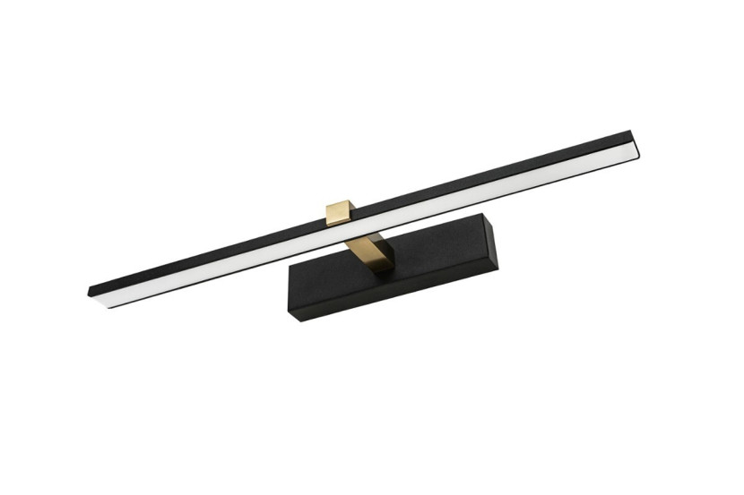 Kinkiet Venus czarno-złoty-biały LED 1x8W 580lm wym:5x40x13cm IP44 IdeaLED 835447