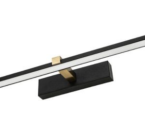 Kinkiet Venus czarny LED 1x18W 1100lm wym:5x90x13cm IP44 IdeaLED 1027273